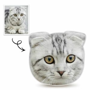 Pillows |   Custom Face Cat Pillow 3D Portrait Pillow For Cute Kids Home & Living Pillows