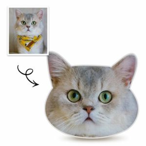 Pillows |   Custom Face Cat Pillow 3D Portrait Pillow For Pet Home & Living Pillows