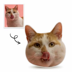 Pillows |   Custom Face Funny Cat Pillow 3D Portrait Pillow For Pet Home & Living Pillows