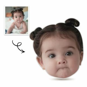 Pillows |   Custom Funny Face Pillow 3D Portrait Pillow For Cute Baby Home & Living Pillows