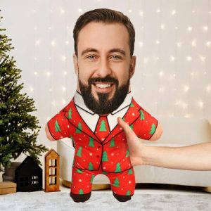 Pillows |   Customized Face Pillow Christmas Tree Suit Pillow For Men Home & Living Pillows