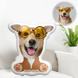 Pillows |   Customized Face Pillow With Cute Dog Body Christmas Gift For Pet Lovers Home & Living Pillows