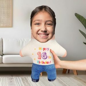 Pillows |   "Happy 16Th Birthday" Custom Face Pillow Home & Living Pillows