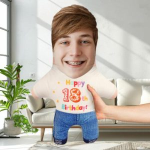 Pillows |   "Happy 18Th Birthday" Custom Face Pillow Home & Living Pillows