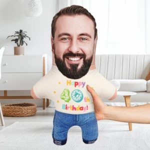 Pillows |   "Happy 40Th Birthday" Custom Face Pillow Home & Living Pillows