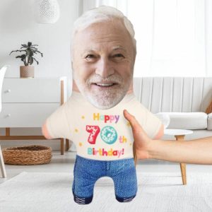 Pillows |   "Happy 70Th Birthday" Custom Face Pillow Home & Living Pillows