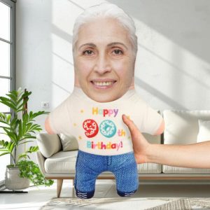 Pillows |   "Happy 90Th Birthday" Custom Face Pillow Home & Living Pillows