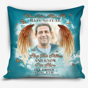 Pillows |   "Hug This Pillow & Know I’M Here" Custom Photo Pillow Home & Living Pillows