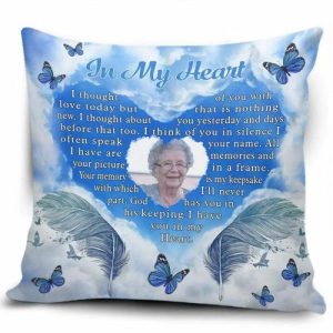 Pillows |   "In My Heart" Custom Photo Pillow Home & Living Pillows