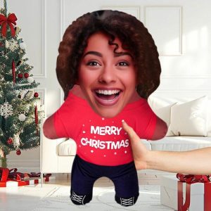 Pillows |   "Merry Christmas" Custom Face Pillow For Couples Home & Living Pillows