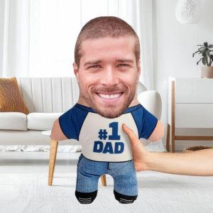 Pillows |   "No.1 Dad" Custom Face Pillow Father’s Day Gift Home & Living Pillows