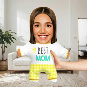 Pillows |   Personalized Face Pillow "Best Mom" Mother’s Day Gift For Mom Home & Living Pillows