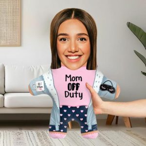 Pillows |   Personalized Face Pillow "Mom Off Duty"  Face Pillow Home & Living Pillows