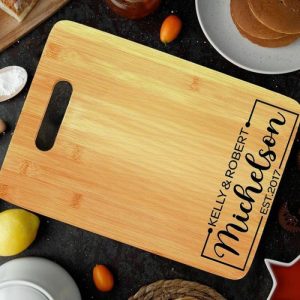 Kitchen |   Personalized Name And Date Charcuterie Board Minimalist And Precious Gift For Valentine’s Day Home & Living Kitchen