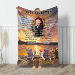 Blankets |   Personalized Picture Blanket Memorial Present For Dear Family "You’Re Not Alone" Blankets Blankets