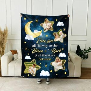 Blankets |   Personalized Picture Blanket With Stars Pattern Interesting Gift For Children Blankets Blankets