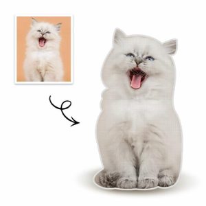 Pillows |   Custom Pet Full Body Photo Pillow 3D Portrait Pillow Cat Gift For Friend Home & Living Pillows