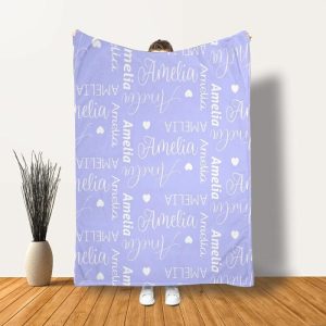 Blankets |   Personalized Blanket With Name Heartwarming Gift For Your Child Blankets Blankets