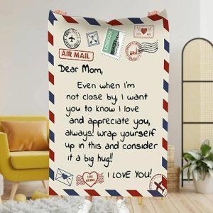 Blankets |   Personalized Love Letter Blanket Perfect Gift For Mom "Appreciate You" Blankets Blankets