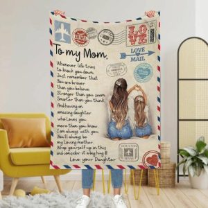 Blankets |   Personalized Love Letter Blanket To Mom From Love Your Daughter Blankets Blankets