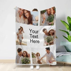 Blankets |   Personalized Memorial Blanket With 6 Pictures Blankets Blankets